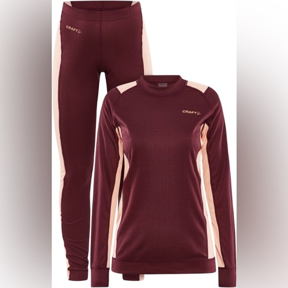 Craft Women’s Core Dry Baselayer Set in Punsch/Cosmo, size Large, NWT! - Picture 1 of 16